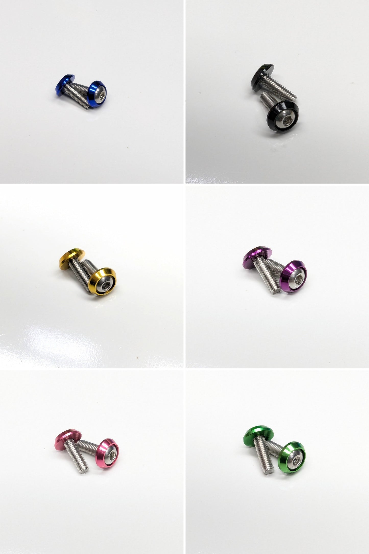 ANODIZED WASHERS & SS SCREW